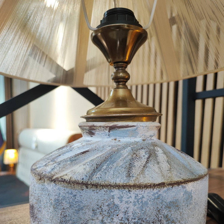 چراغ خواب رومیزی طرح سفالی مدل خورشیدی